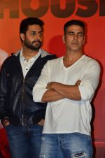 Abhishek Bachchan, Akshay Kumar at the Launch of the song Taang Uthake from the film Housefull 3 on 6th May 2016